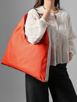 Longchamp Re-play nylon Schoudertas Oranje-vue-porte